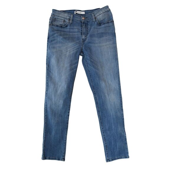 Levi's Mid Rise Skinny Jean Size 10 Light Wash Tapered Leg Stretch Denim - Picture 1 of 10